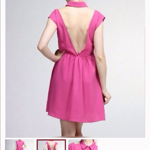 3/$10 Pink cutout Dress - Picture 2 of 8